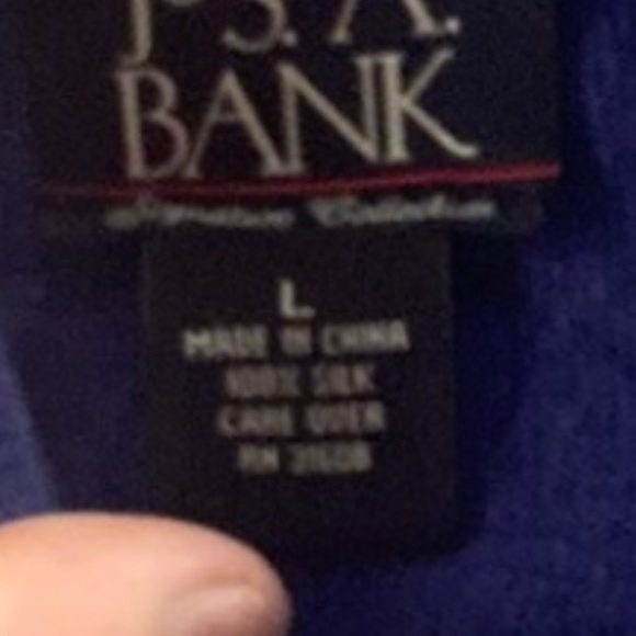 Men’s fall silk JOS.A.Bank preppy mock long sleeve sweater 💯silk airy & light - Picture 6 of 6